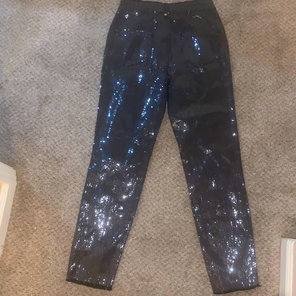 Maniere De Voir sequin destroyed jeans - Picture 2 of 8